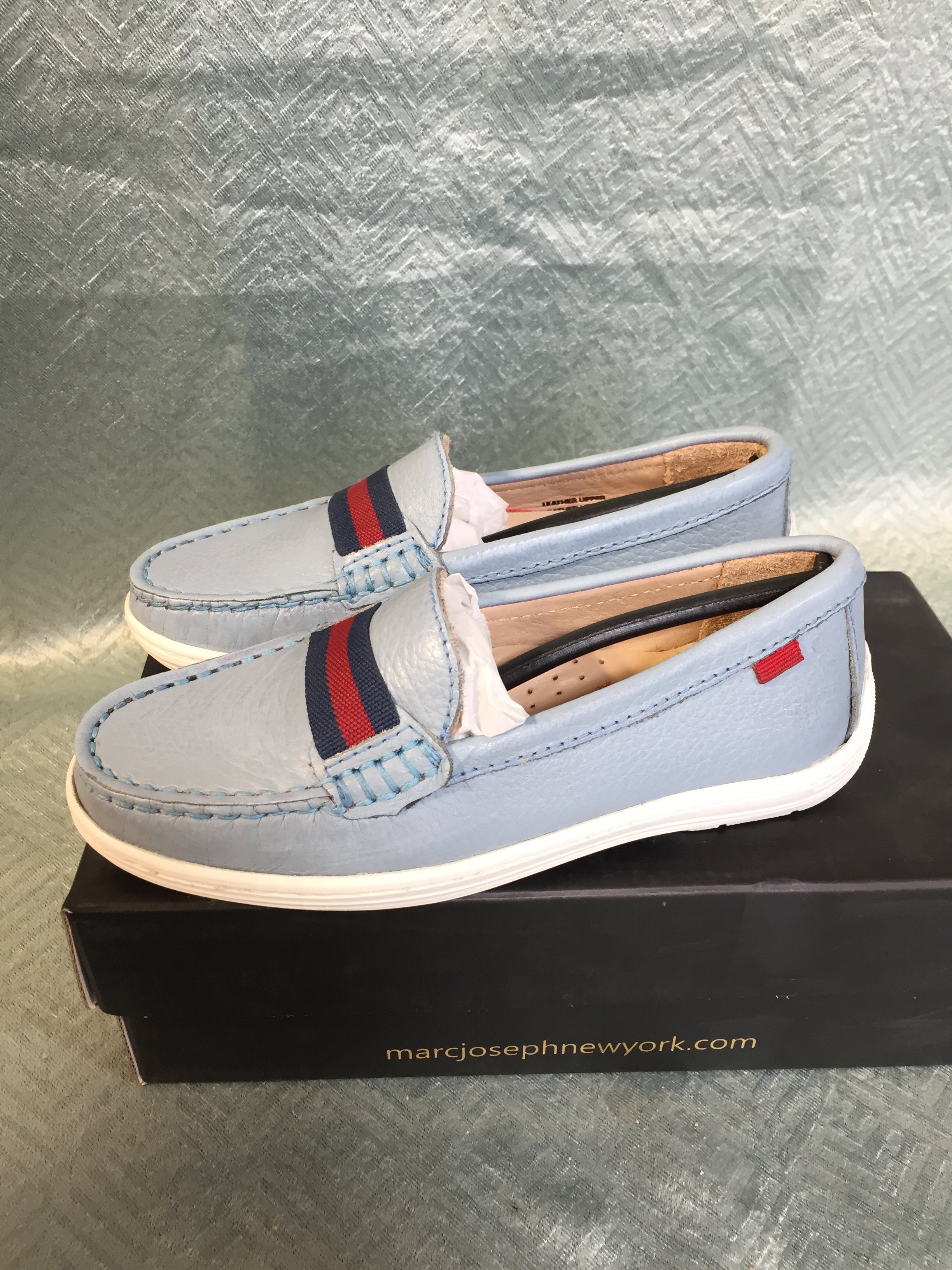 MARC JOSEPH NEW YORK Kids Boys/Girls Leather Elastic Grow Gain Loafer (7546466238702)